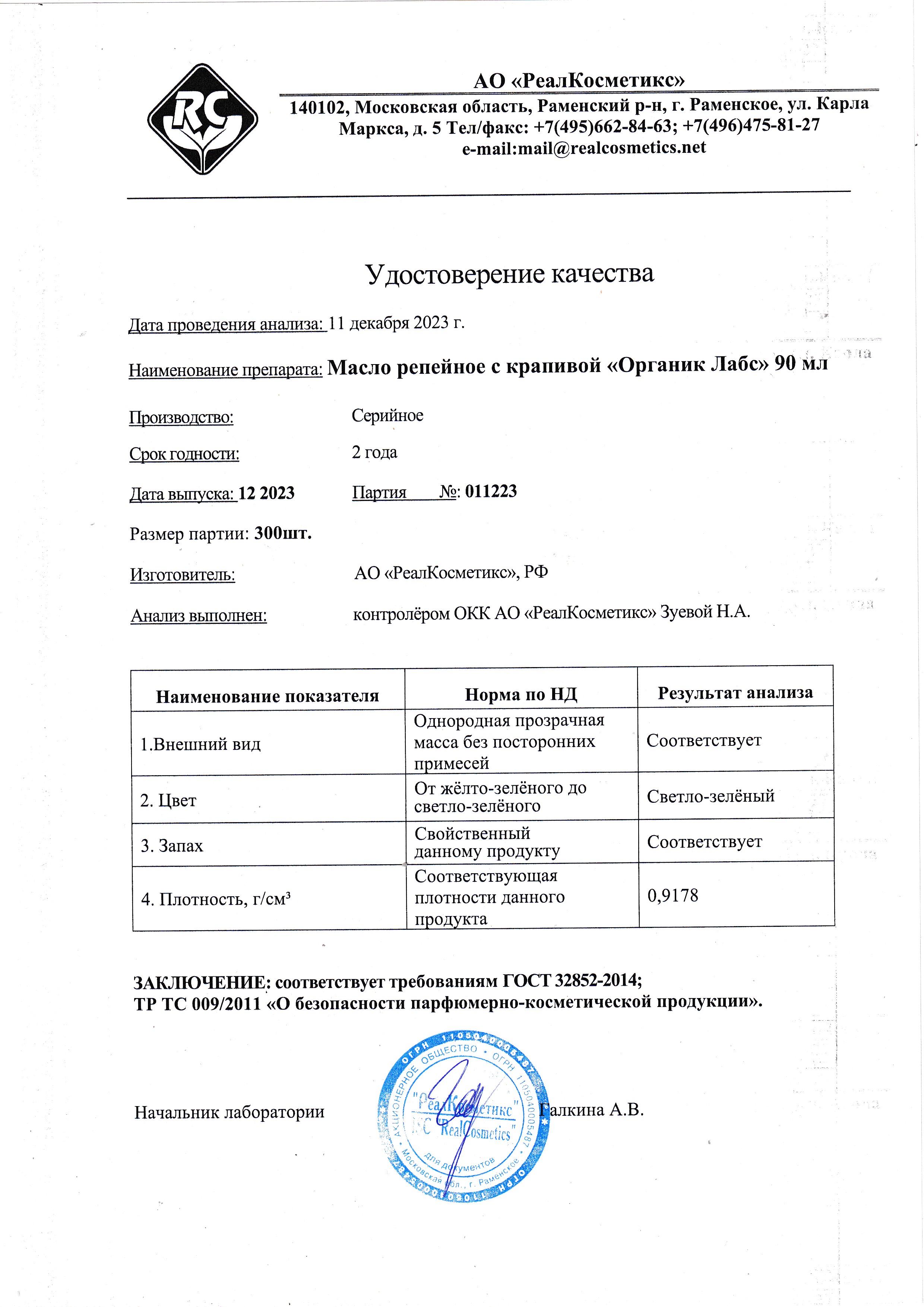 Паспорт №122023